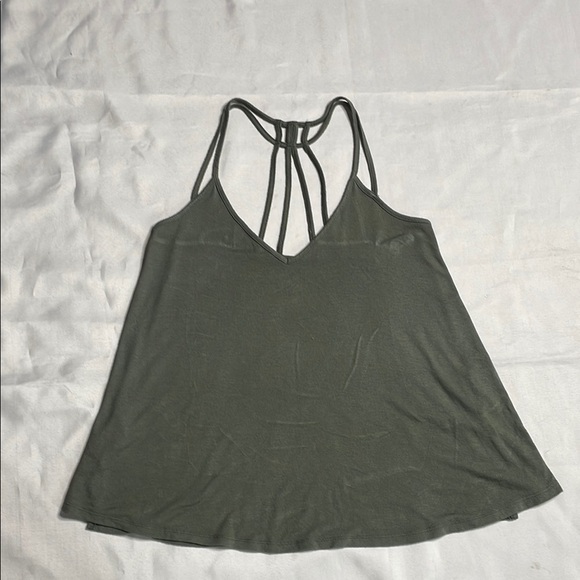 EXPRESS Olive Green Women's Halter Top - Picture 4 of 10